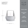 Glass FREEZEâ„¢ Tasting Glass (set of two) in Gray by HOSTÂ®