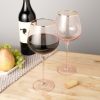 Rose Crystal Red Wine Glass Set by TwineÂ®