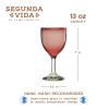 Rosado Stemmed Wine Glass Set by Twine Living