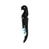 Truetapâ„¢: Double-Hinged Corkscrew in Matte Black with Blue W