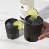 Stoneware DOF Tumblers in Black ViskiÂ®