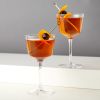 Angled Crystal Nick & Nora Glasses by ViskiÂ®