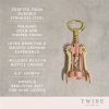 Copper and Gold Winged Corkscrew by TwineÂ®