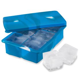 2 inch Ice Cube Tray with Lid in Blue Marble by HOSTÂ®