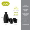 Mogaâ„¢: 5-Piece Sake Set in Black by True