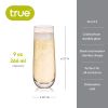Stemless Champagne Flute by True set of 4