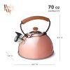 Hadley Tea Kettle in Rose Gold by Pinky Up