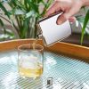 Harrison Stainless Steel Flask in Silver ViskiÂ®