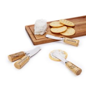 Cork Handled Cheese Spreader Set by TwineÂ®
