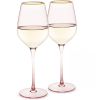 Rose Crystal White Wine Glass Set by TwineÂ®