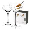 Seneca Crystal Diamond Martini Glasses ViskiÂ®