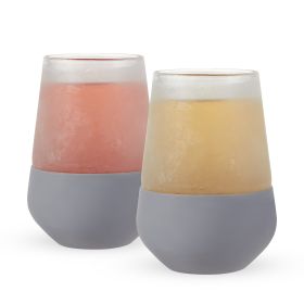 Glass FREEZEâ„¢ Wine Glass (set of two) in Gray by HOSTÂ®