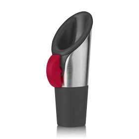 Wine Pourer and Stopper in Raspberry by Innovineâ„¢