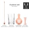 4-Piece Copper Mixologist Barware Set by ViskiÂ®