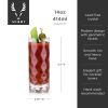 Gem Crystal Highball Glasses ViskiÂ®