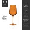 Reserve Nouveau Crystal Wine Glasses in Sunset ViskiÂ®