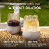 Glass FREEZEâ„¢ Wine Glass (set of two) in Gray by HOSTÂ®