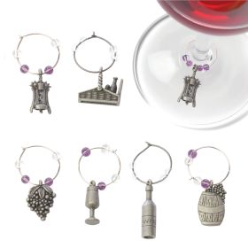 Winery Pewter Wine Charms by Trueâ„¢ (Set of 6)