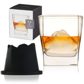 2-piece Glacier Mountain Ice Mold with Glass Set ViskiÂ®