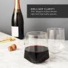 Seneca Crystal Faceted Wine Glasses ViskiÂ®