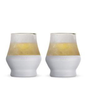 Glass FREEZEâ„¢ Sipping Glass (set of two) in Gray by HOSTÂ®
