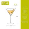 Manhattan Martini Glasses, Set of 4 by True