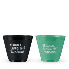 Tequila Lime Sunshine 9 oz Frosted Cup Set of 12 by Blush