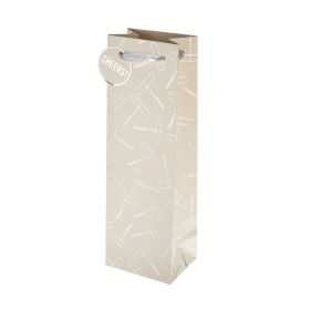 Foil Corkscrew Single-Bottle Wine Bag by Cakewalk