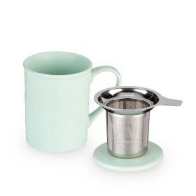 Annetteâ„¢ Souk Mint Ceramic Tea Mug & Infuser by Pinky UpÂ®