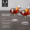 Raye Angled Crystal Coupe Glasses ViskiÂ®