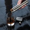 Cigar Holder with 2 oz Flask in Silver ViskiÂ®