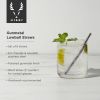 Warren Stainless Steel Lowball Straws in Gunmetal ViskiÂ®