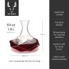 Seneca Crystal Faceted  Wine Decanter ViskiÂ®