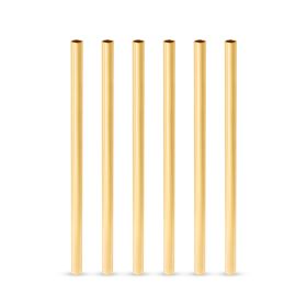 Belmont Stainless Steel Lowball Straws in Gold ViskiÂ®