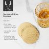 Hammered Brass Coasters by ViskiÂ®