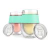Wine FREEZEâ„¢ Cooling Cups in Mint (set of 2) and lids by HOS
