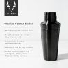 Titanium Cocktail Shaker in Black ViskiÂ®
