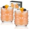 Pacific Crystal Tiki Lowball Tumblers ViskiÂ®