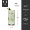 Meridian Crystal Highball Glasses ViskiÂ®