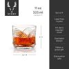 Deco Beau Crystal Lowball Tumblers ViskiÂ®