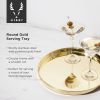 Belmont Round Serving Tray in Gold ViskiÂ®