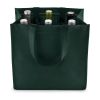 6 Bottle Non Woven Tote In Green by True