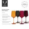 Reserve Nouveau Crystal Wine Glasses in Sunset ViskiÂ®