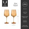 Reserve Nouveau Wine Glasses in Topaz Viski