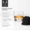 2-piece Glacier Mountain Ice Mold with Glass Set ViskiÂ®