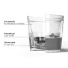 Whiskey FREEZEâ„¢ Cooling Cup in Smoke (set of 2) by HOSTÂ®