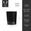 Stoneware DOF Tumblers in Black ViskiÂ®