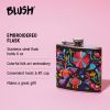 Embroidered Flask BlushÂ®