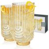 Deco Gatsby Crystal Highball Glasses ViskiÂ®