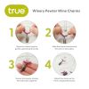 Winery Pewter Wine Charms by Trueâ„¢ (Set of 6)